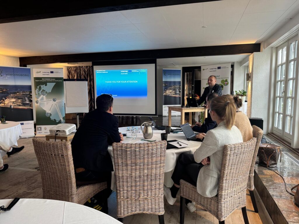 Vordingborg - Synergy Meeting, Marcin Przywary presenting